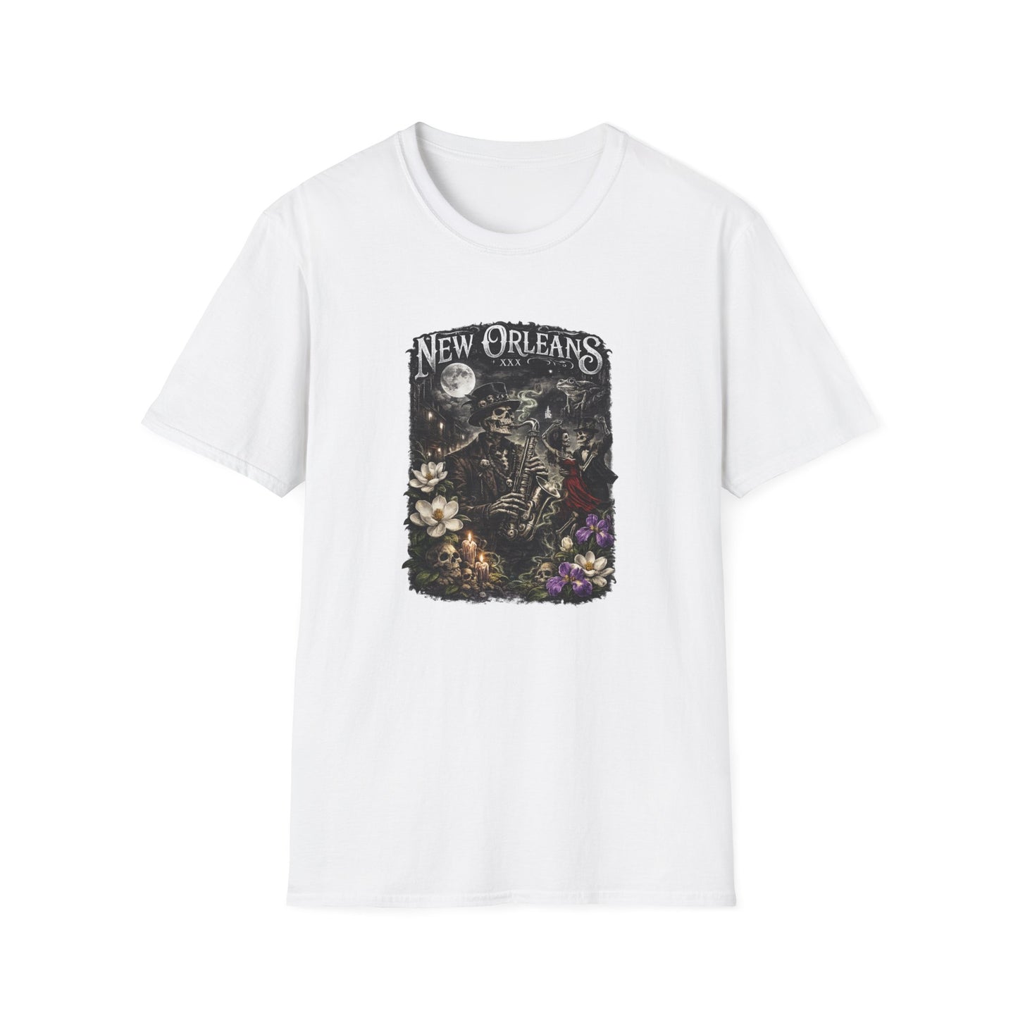 NEW ORLEAN JAZZ VOODOO -  Unisex Soft Style T-Shirt
