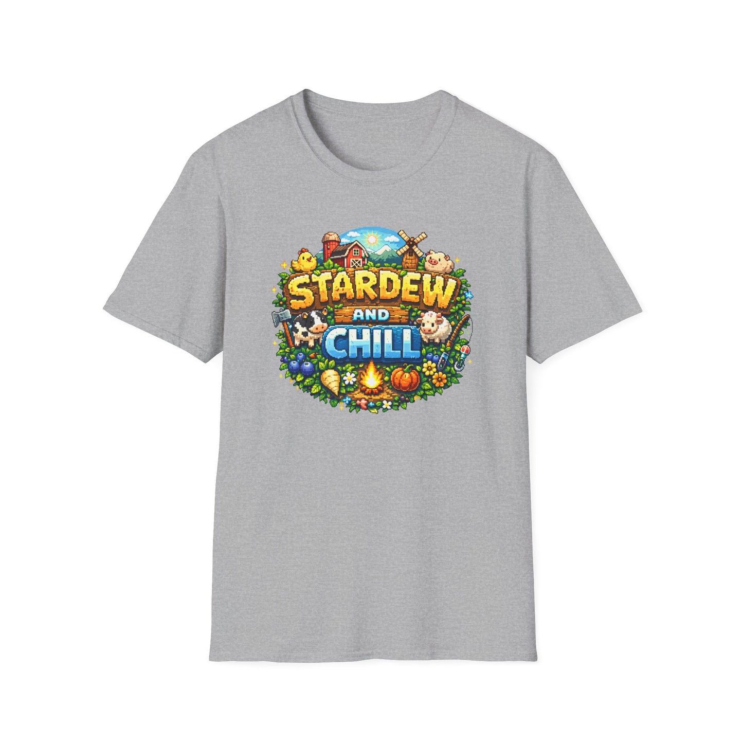STARDEW AND CHILL - Unisex Soft Style T-Shirt