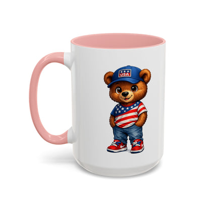 BERRY - REPPIN THE USA - Accent Coffee Mug (11, 15oz)