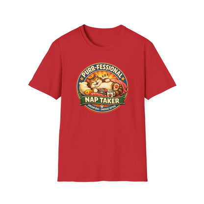 PURR-FESSIONAL NAP TAKER - Unisex Soft Style T-Shirt