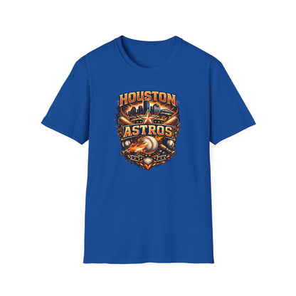 HOUSTON ASTROS VINTAGE DESIGN - Unisex Soft Style T-shirt