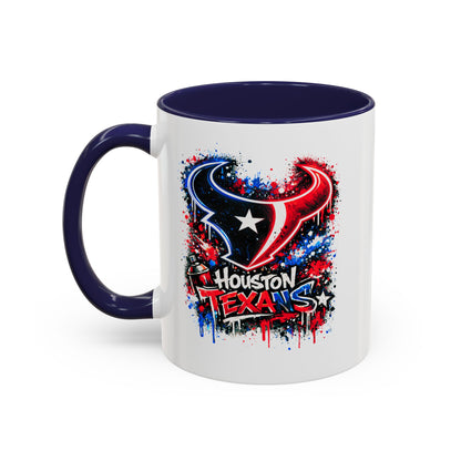 HOUSTON TEXANS - GRAFFITTI ART -Accent Coffee Mug (11, 15oz)