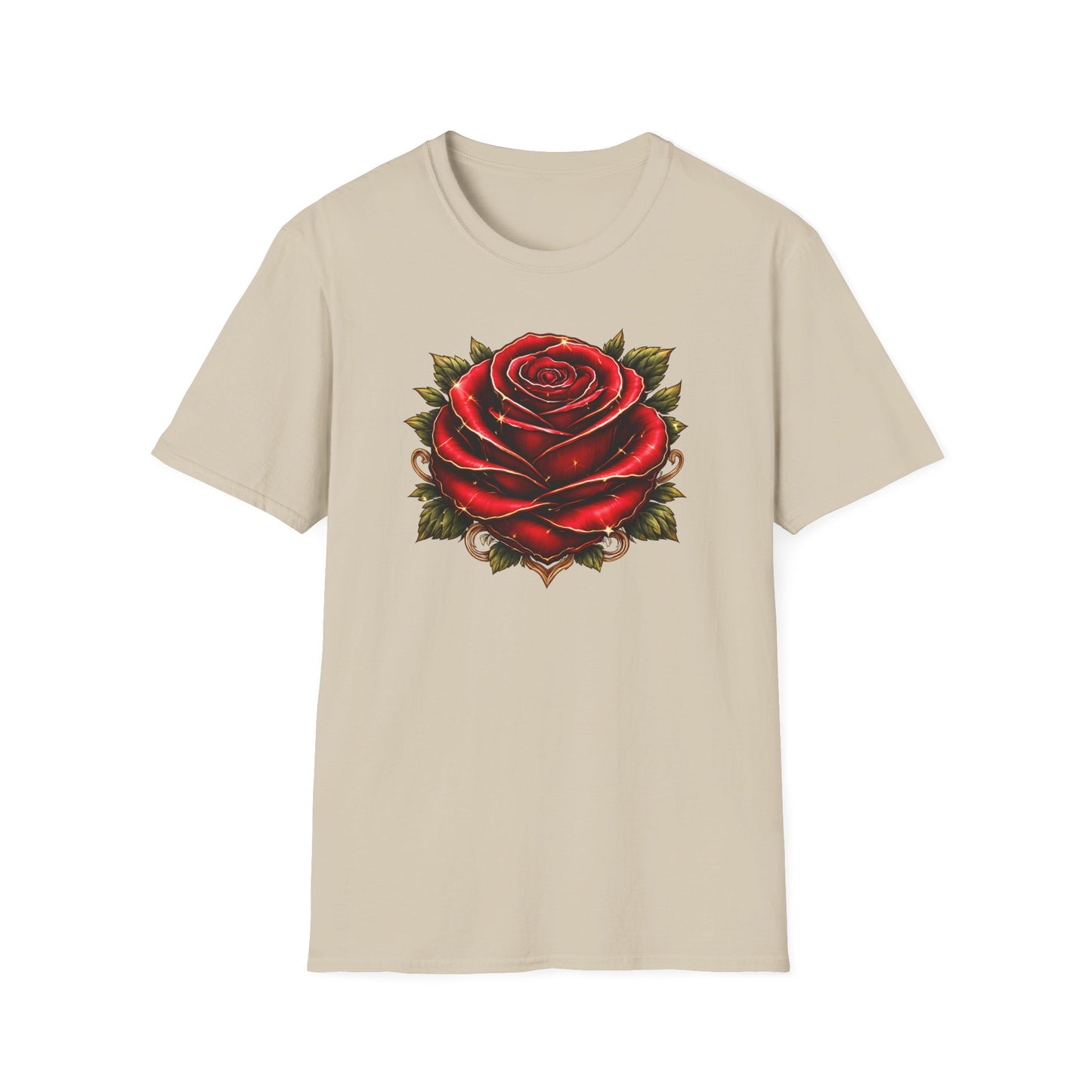 RED ROSE - Unisex Soft Style T-Shirt