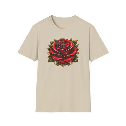 RED ROSE - Unisex Soft Style T-Shirt