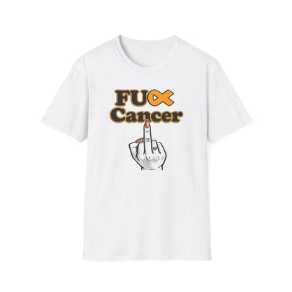 F CANCER - ORANGE RIBBON - Unisex Soft Style T-Shirt