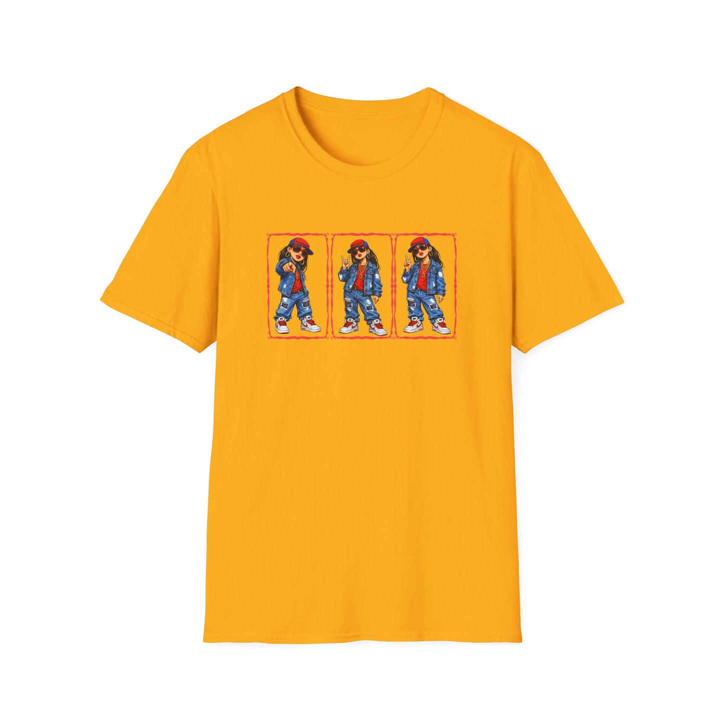 GIRL REPPING THE TEXANS - Unisex Soft Style T-Shirt
