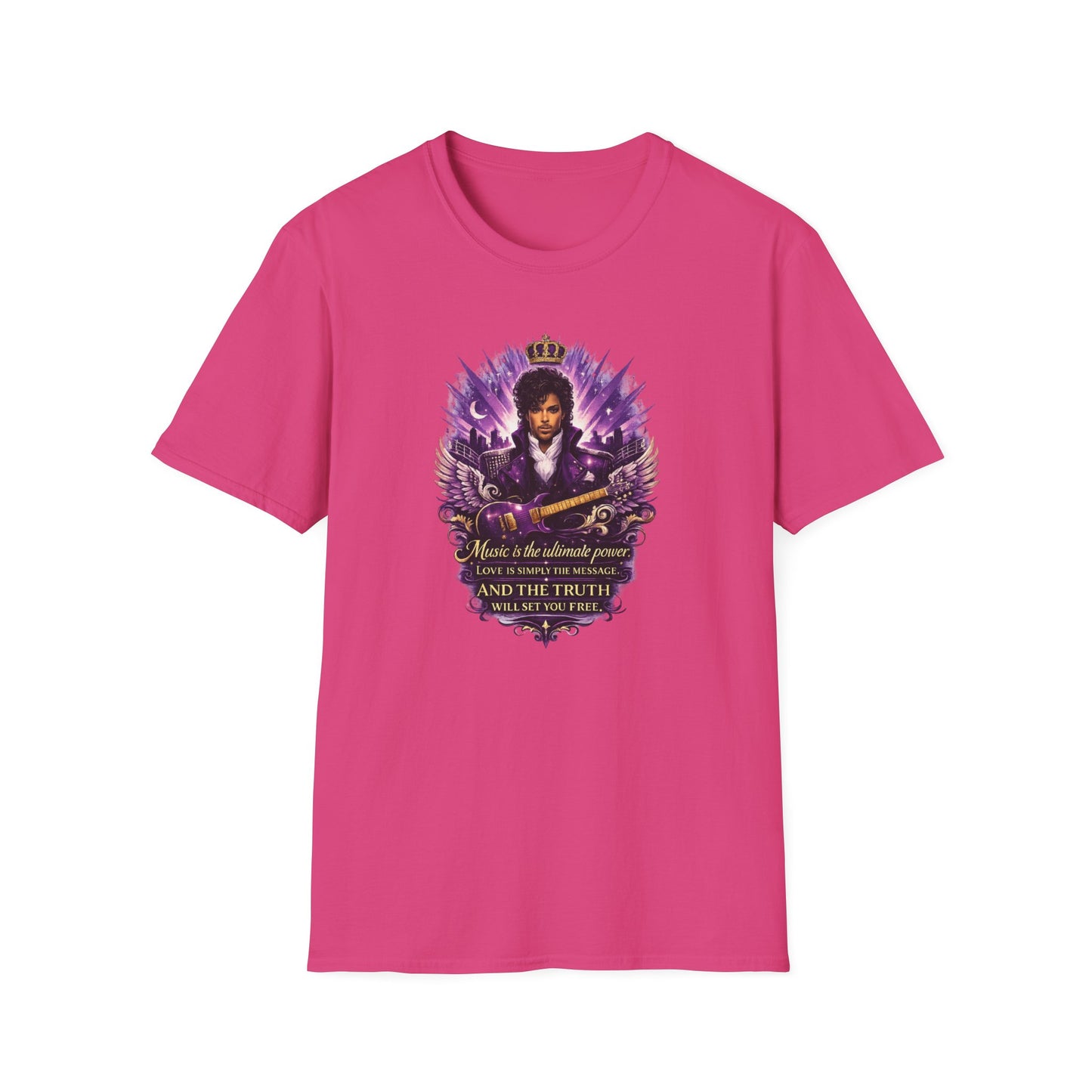 MUSIC IS THE ULTIMATE POWER - Unisex Soft Style T-shirt