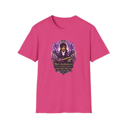 MUSIC IS THE ULTIMATE POWER - Unisex Soft Style T-shirt