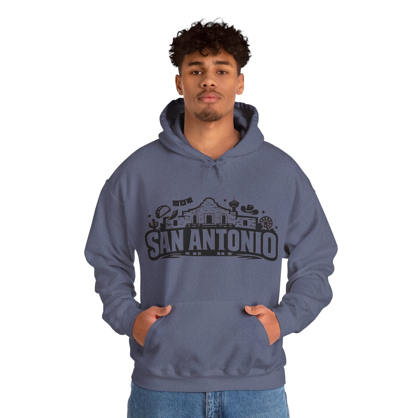 San Antonio Hoodie | Alamo City Texas Pride Graphic Unisex Pull-Over