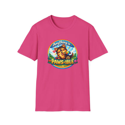 ANYTHING IS PAWSIBLE-PUPPY - Unisex Soft Style T-Shirt