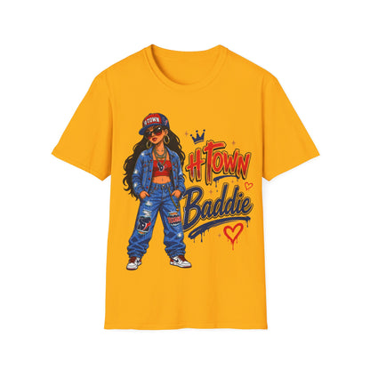 H-TOWN BADDIE - ((BIG PRINT)) Unisex Soft Style T-Shirt