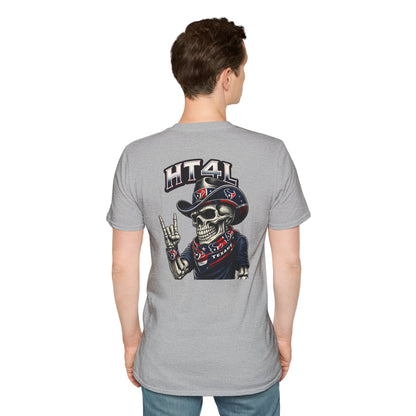 HT4L SKELETON DUDE REP DA H - Unisex Softstyle T-Shirt