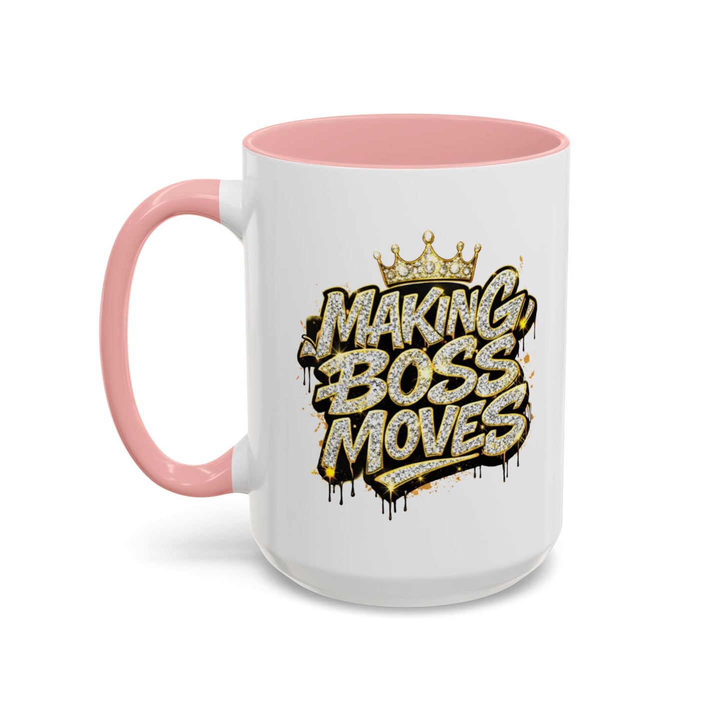 MAKING BOSS MOVES - Accent Coffee Mug (11, 15oz)