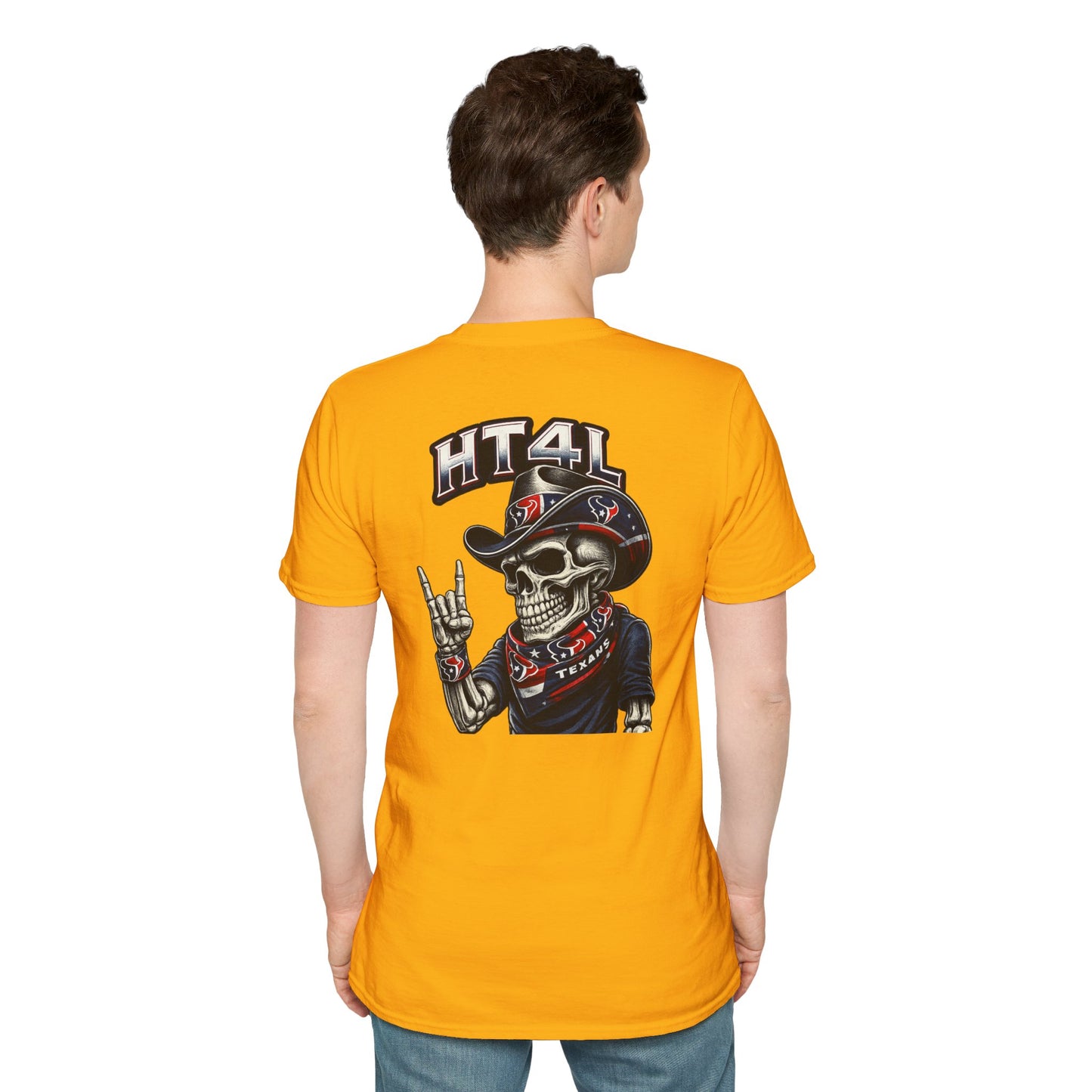 HT4L SKELETON DUDE REP DA H - Unisex Softstyle T-Shirt