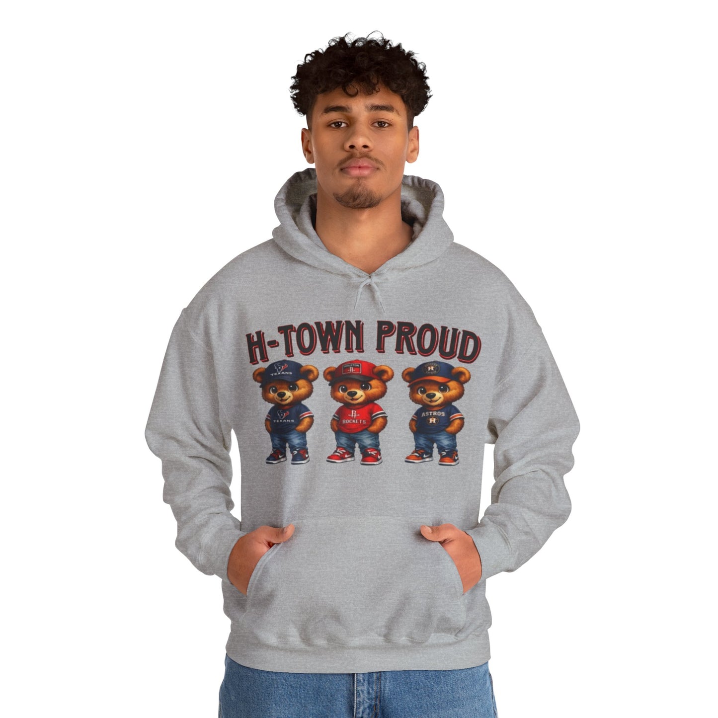 H-Town Proud Bears Hoodie | Houston Pride Graphic Unisex Pull-Over