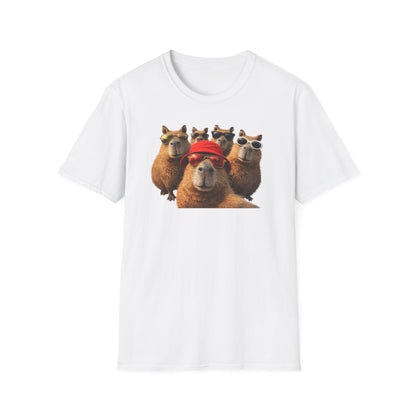 SELFIE TIME - CAPYBARAS - Unisex Soft Style T-Shirt