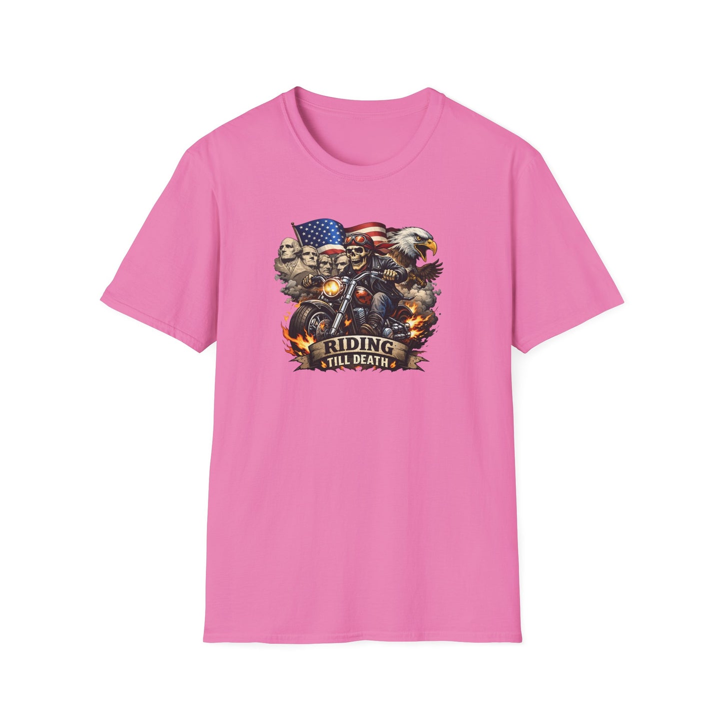 RIDING TIL DEATH - Unisex Softstyle T-Shirt