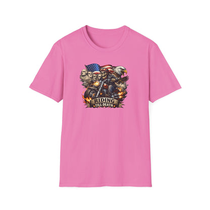 RIDING TIL DEATH - Unisex Softstyle T-Shirt