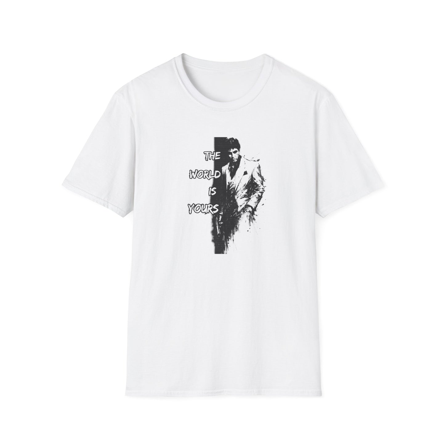 THE WORLD IS YOURS-SCARFACE - Unisex Soft Style T-Shirt