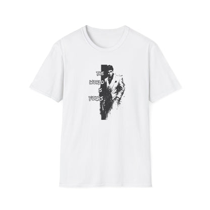 THE WORLD IS YOURS-SCARFACE - Unisex Soft Style T-Shirt