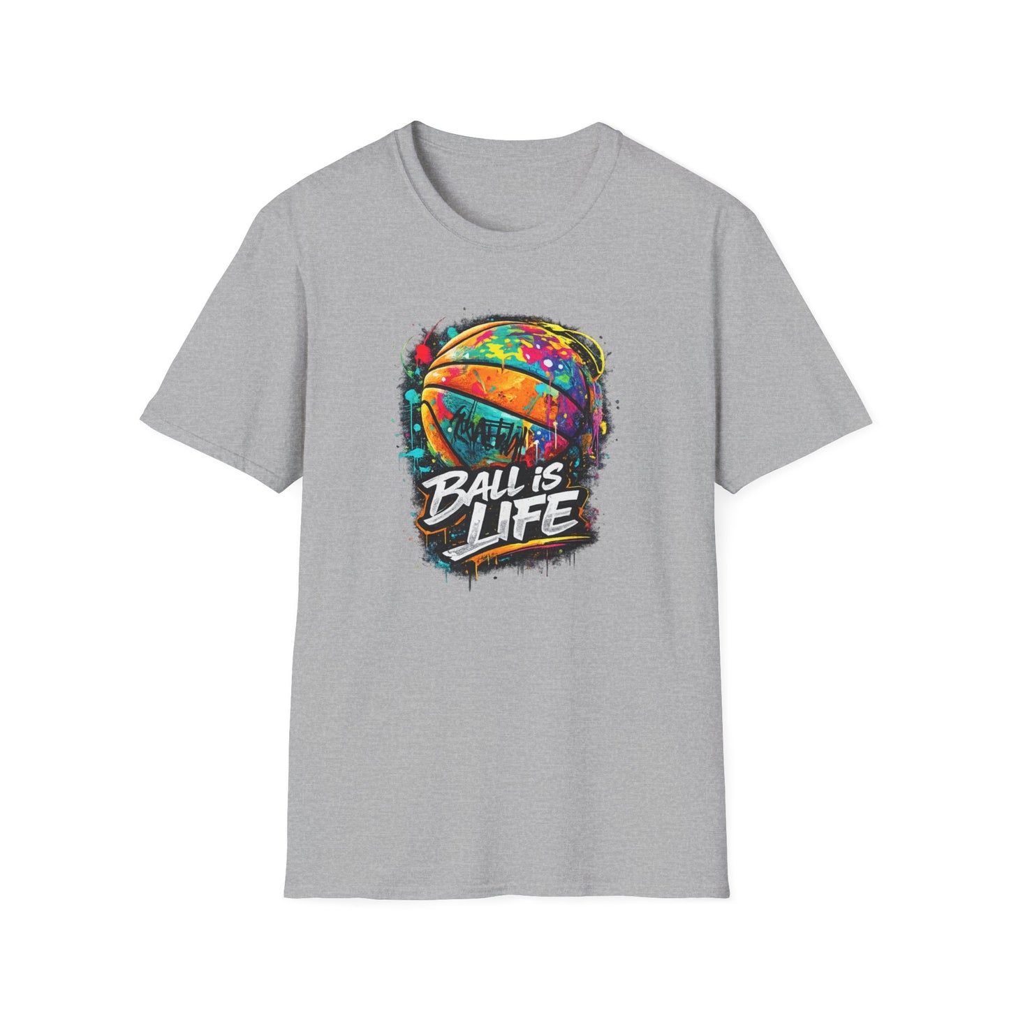 BALL IS LIFE - COLORUL - Unisex Soft Style T-Shirt