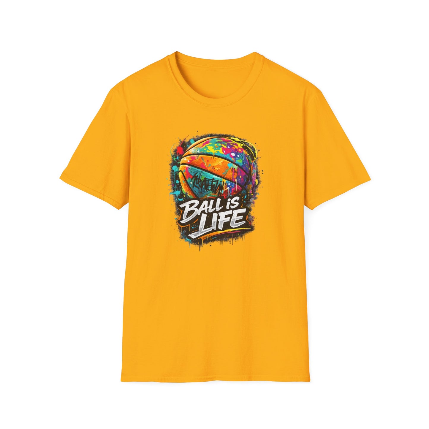 BALL IS LIFE - COLORUL - Unisex Soft Style T-Shirt