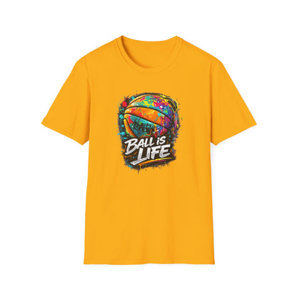 BALL IS LIFE - COLORUL - Unisex Soft Style T-Shirt