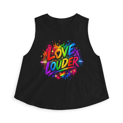 LOVE LOUDER - Women's Crop Top