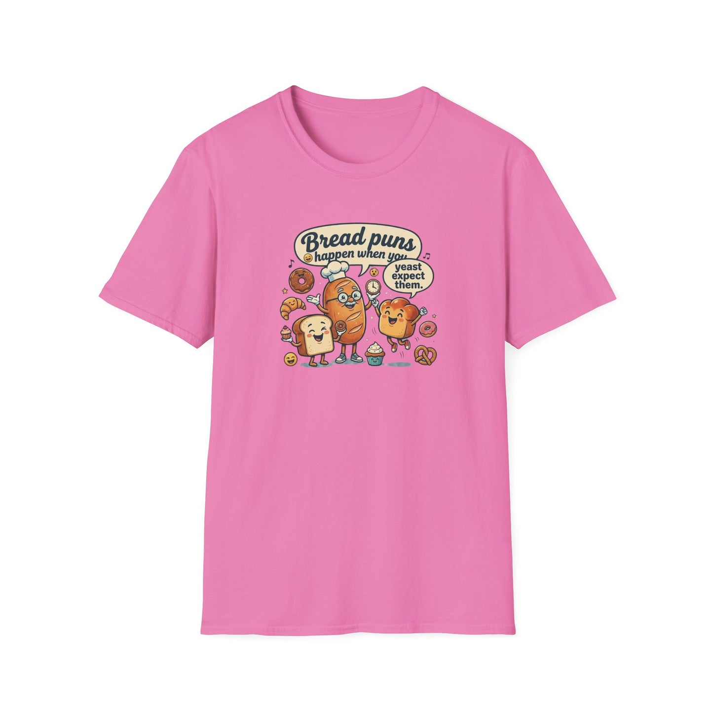 BREAD PUNS HAPPEN - Unisex Softstyle T-Shirt