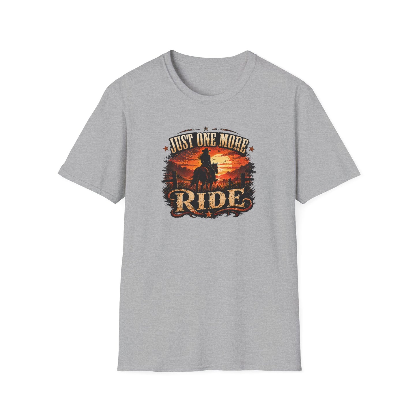 JUST ONE MORE RIDE - Unisex Soft Style T-Shirt