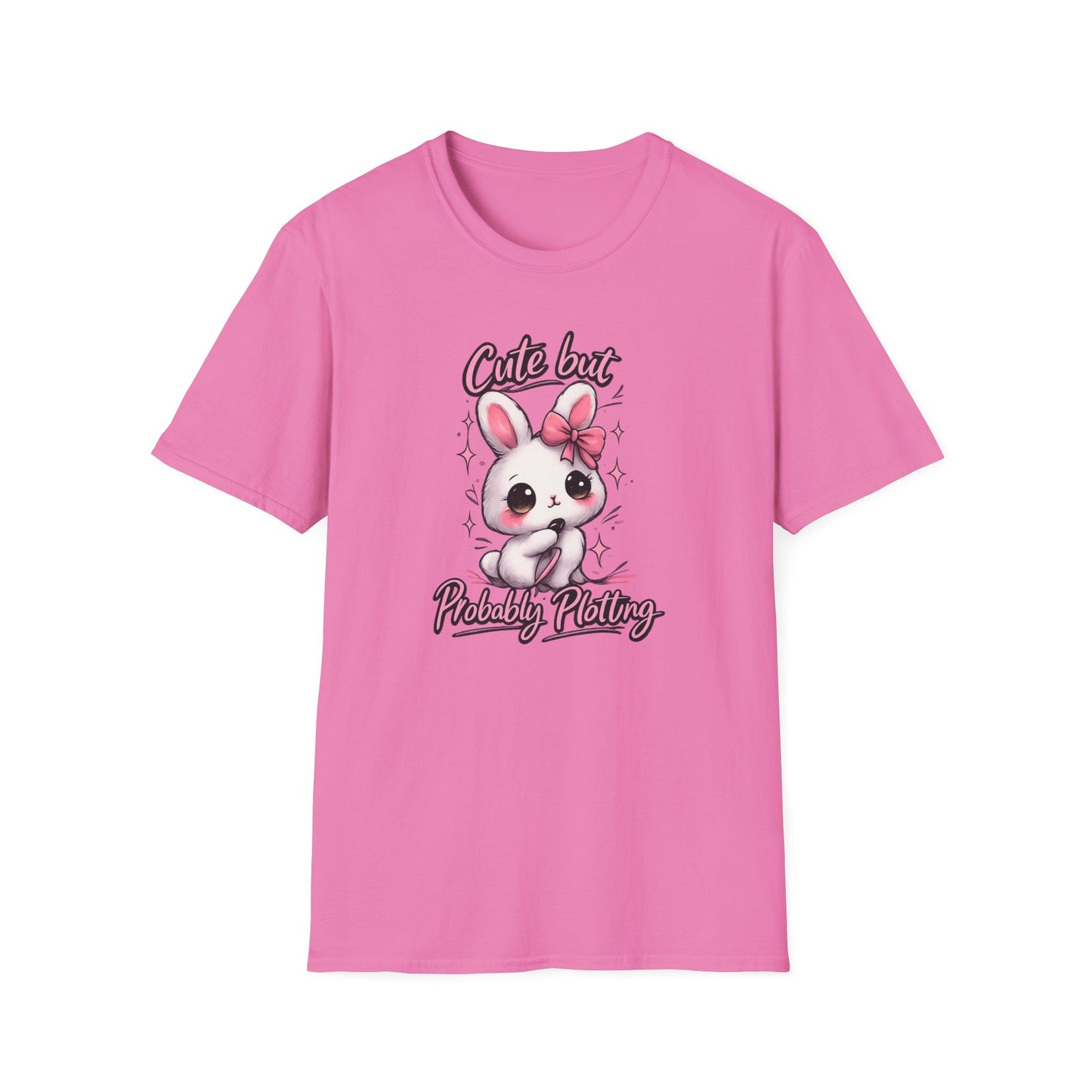 CUTE BUT PROBABLY PLOTTING - Unisex Soft Style T-Shirt