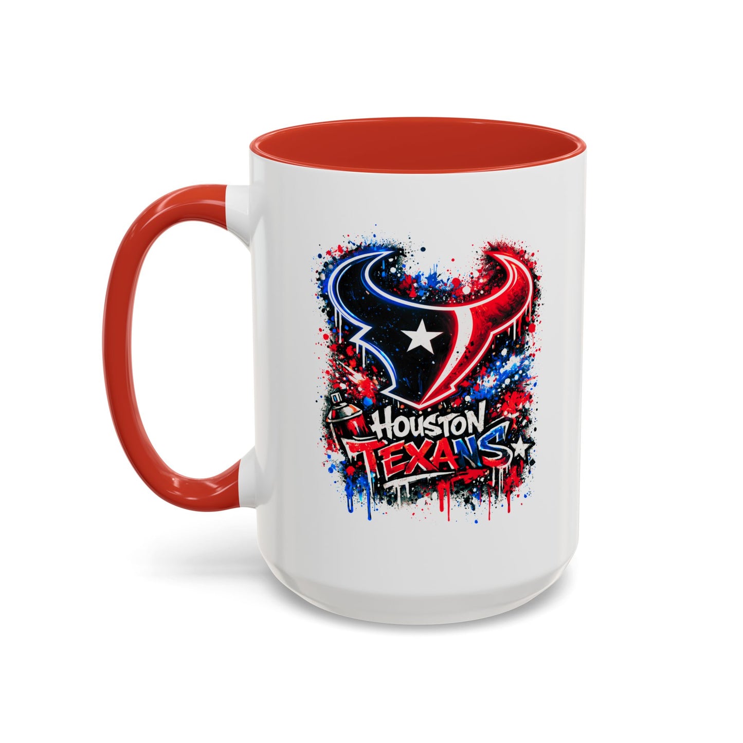 HOUSTON TEXANS - GRAFFITTI ART -Accent Coffee Mug (11, 15oz)