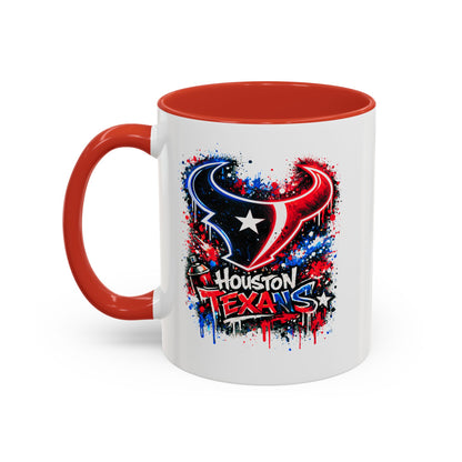 HOUSTON TEXANS - GRAFFITTI ART -Accent Coffee Mug (11, 15oz)