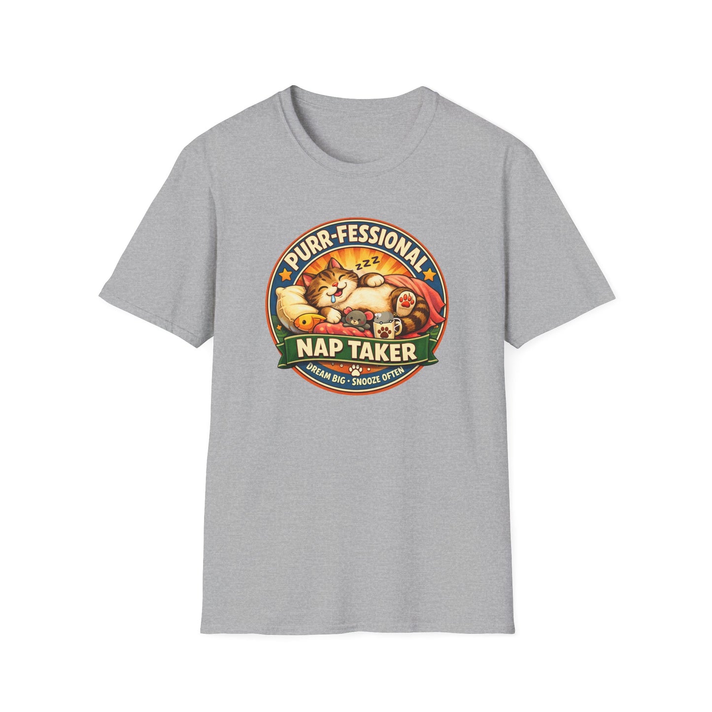 PURR-FESSIONAL NAP TAKER - Unisex Soft Style T-Shirt