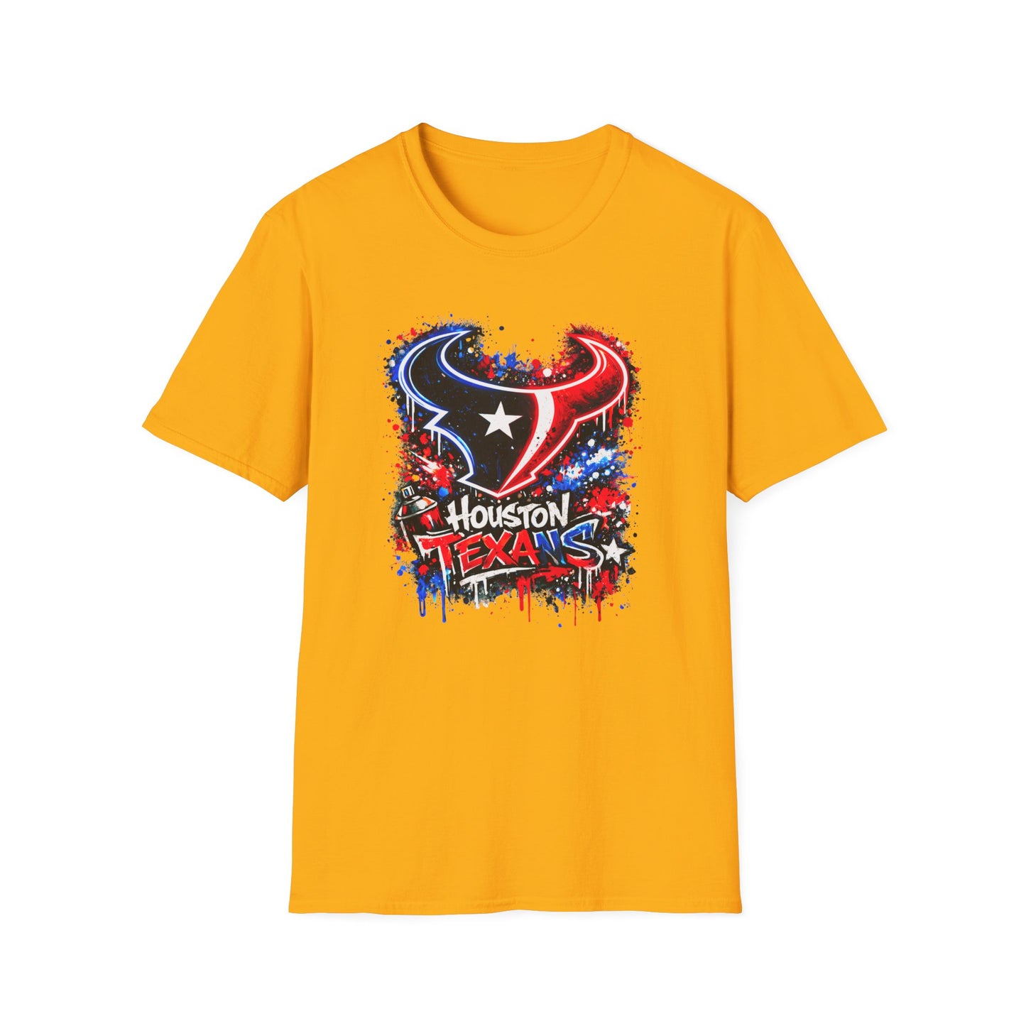 HOUSTON TEXANS - Graffiti Art - Unisex Soft Style T-Shirt