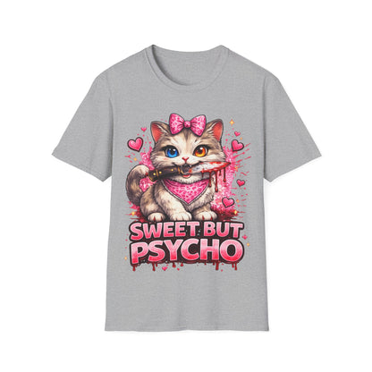 SWEET BUT PSYCHO - ((BIG PRINT))  Unisex Soft Style T-Shirt
