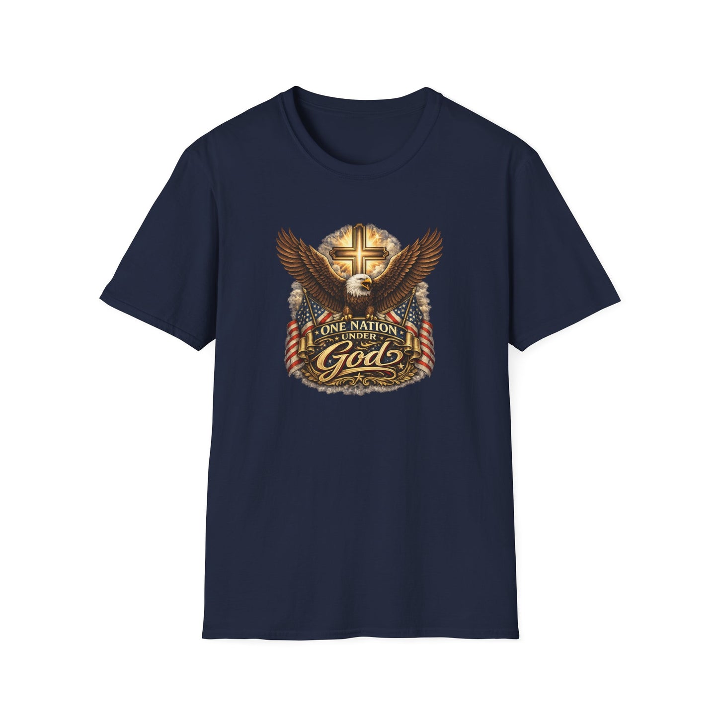 ONE NATION UNDER GOD - Unisex Softstyle T-Shirt