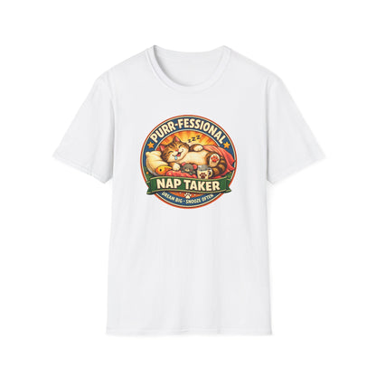 PURR-FESSIONAL NAP TAKER - Unisex Soft Style T-Shirt