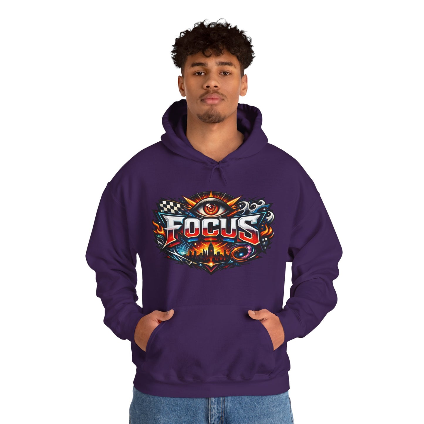Focus Hoodie | Motivational Mindset Graphic Pull-Over for Men & Women