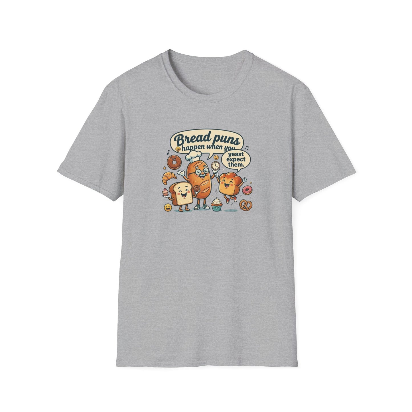 BREAD PUNS HAPPEN - Unisex Softstyle T-Shirt