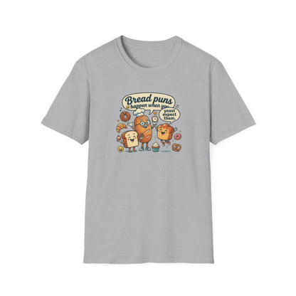 BREAD PUNS HAPPEN - Unisex Softstyle T-Shirt