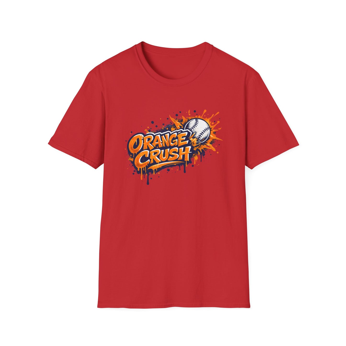 ORANGE CRUSH-GRAFFITI ART - Unisex Soft Style T-shirt