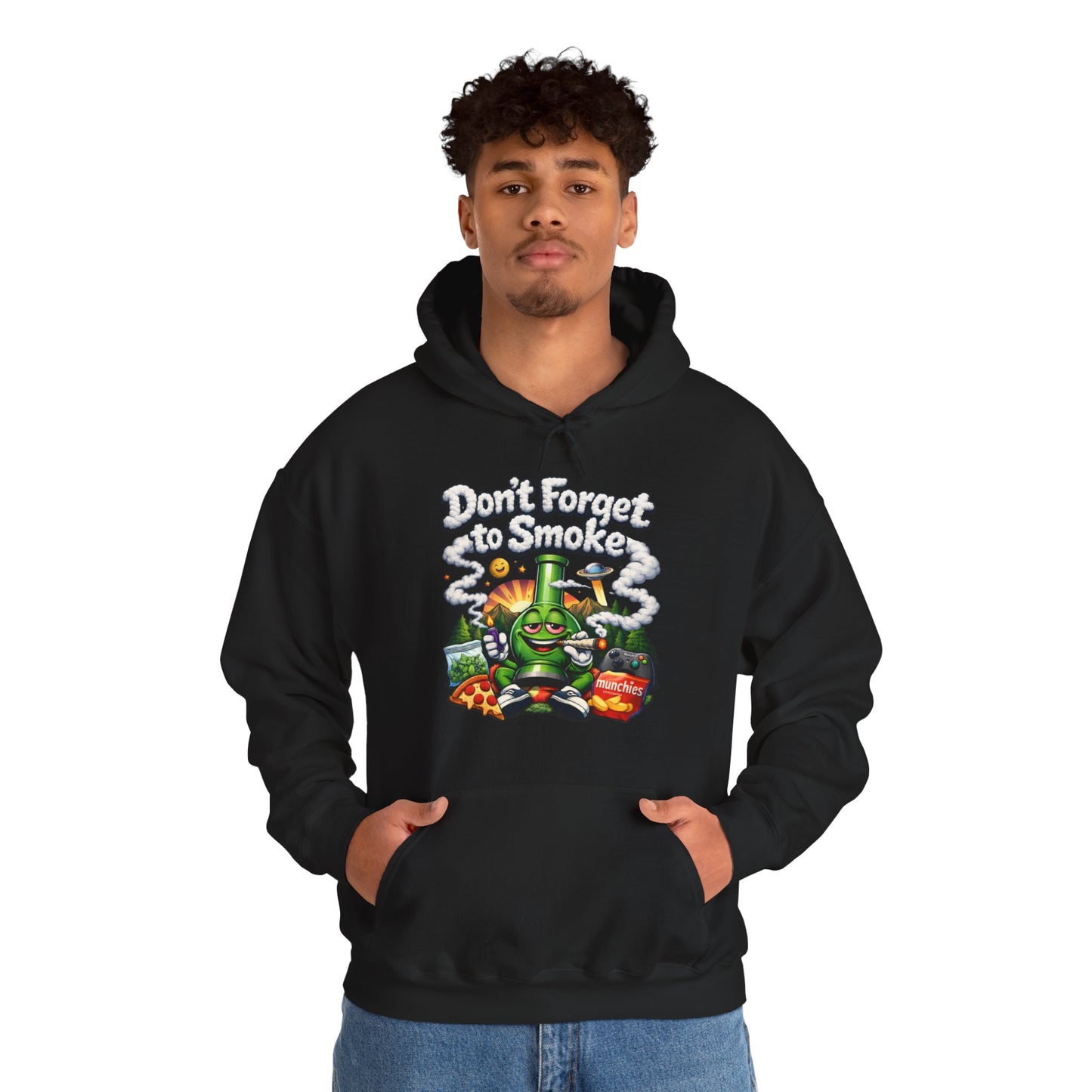 Don't Forget to Smoke Hoodie | Funny 420 Pull-Over