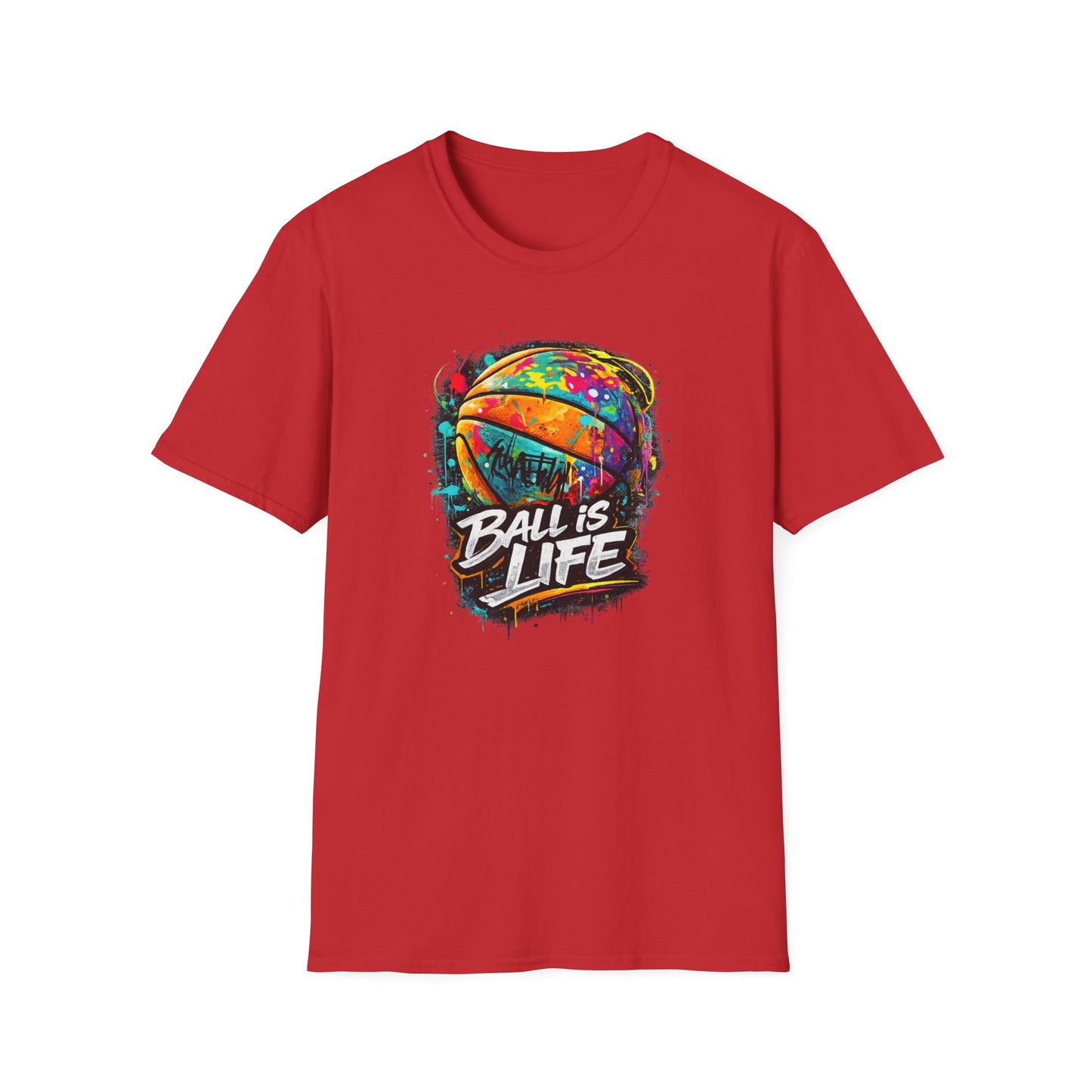 BALL IS LIFE - COLORUL - Unisex Soft Style T-Shirt