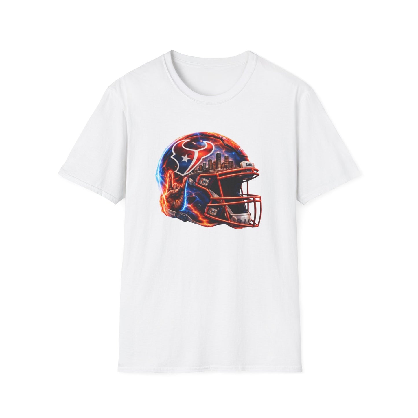 TEXANS INSPIRED HELMET - Unisex Soft Style T-Shirt