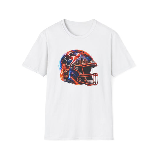 TEXANS INSPIRED HELMET - Unisex Soft Style T-Shirt