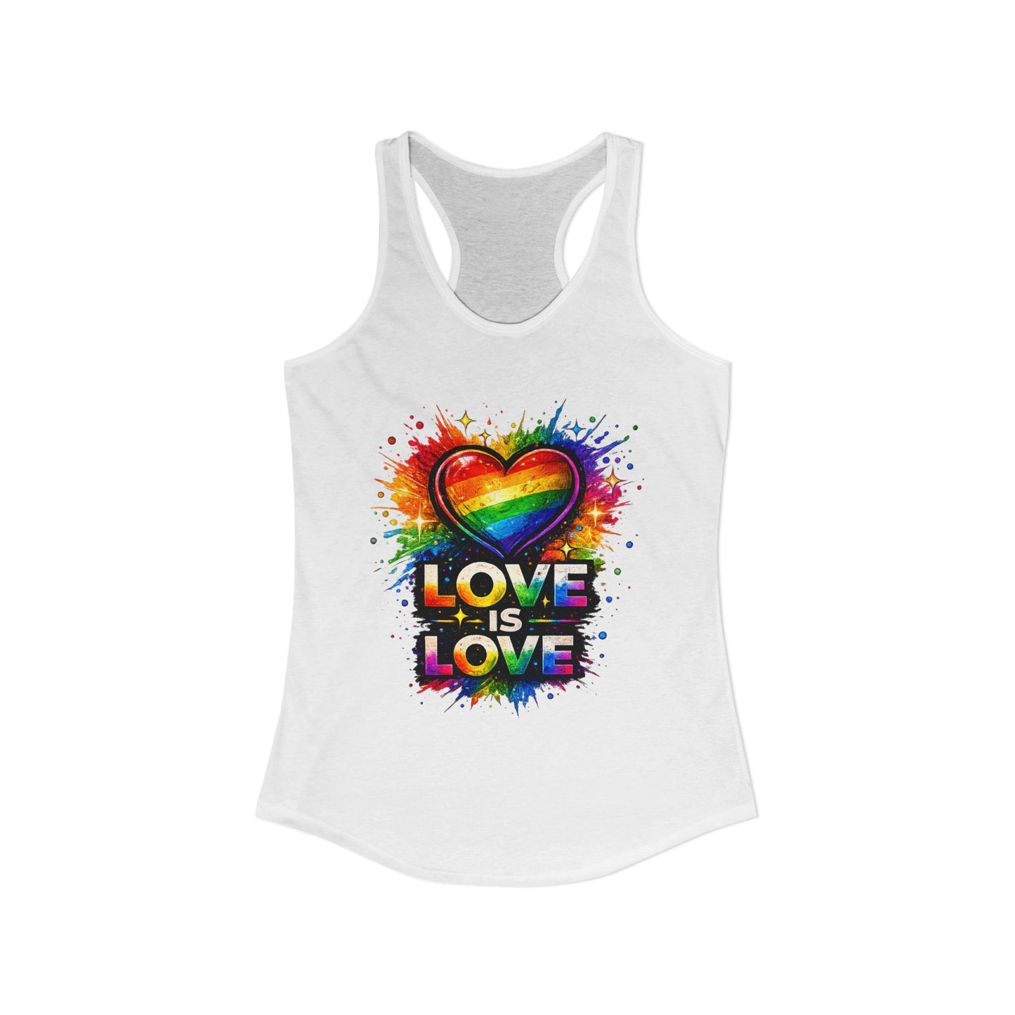 LOVE IS LOVE – Women's Ideal Racerback Tank