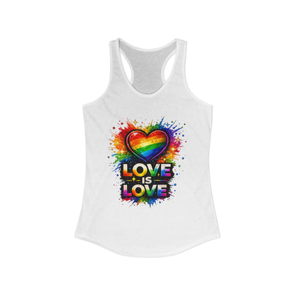LOVE IS LOVE – Women's Ideal Racerback Tank