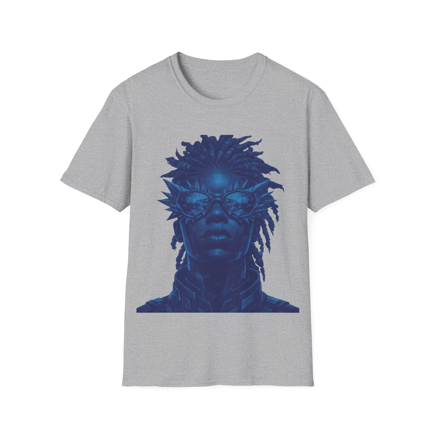 FUTURISTIC DUDE - ((BIG PRINT)) - Unisex Softstyle T-Shirt