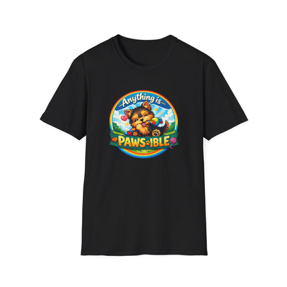 ANYTHING IS PAWSIBLE-PUPPY - Unisex Soft Style T-Shirt